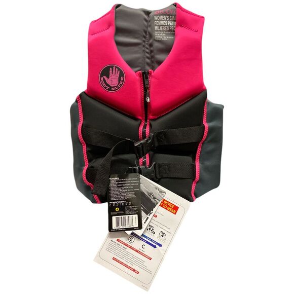 Pink/Black - Body Glove Women's Segmented USCG Approved PFD Life Jacket, Pink/Bl - Picture 1 of 3